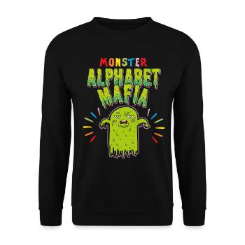 Monster Alphabet Mafia, LGBTQ, LGBTQ Pride Movement - Unisex Sweatshirt - black - Front - Alina (178cm) & Michal (187cm)