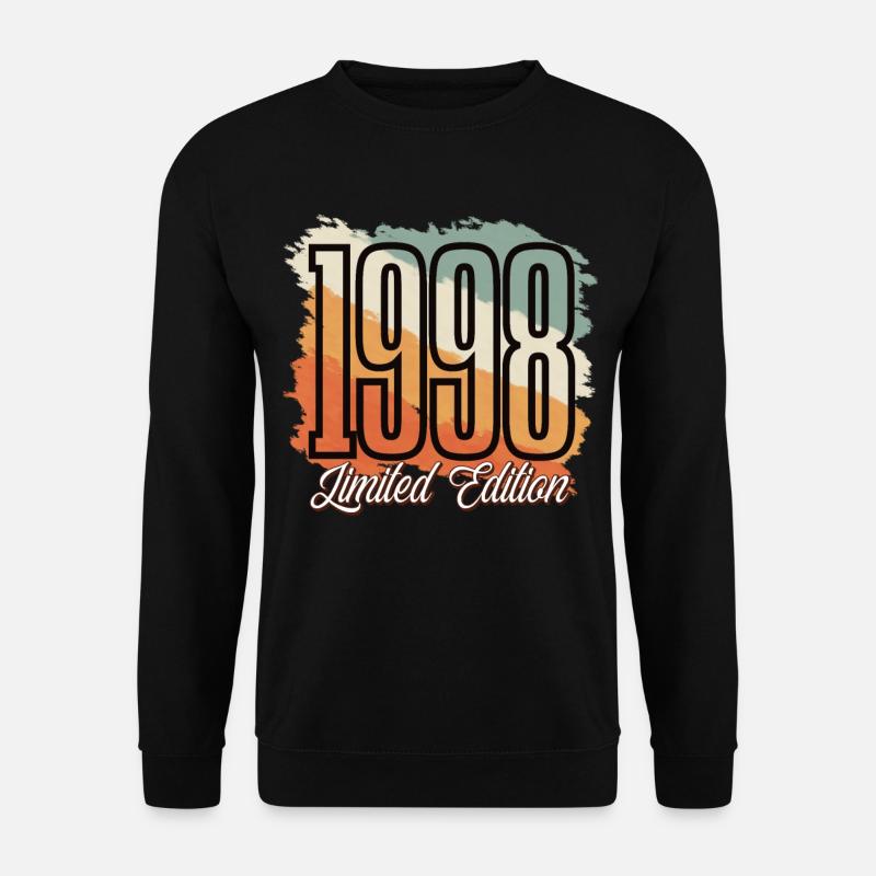 1998 Année de naissance Anniversaire Année de construction Vintage Rétro - Sweat-shirt Unisexe - noir