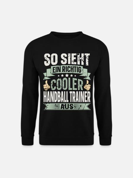 Handballtrainer Handball - Unisex Pullover - Schwarz