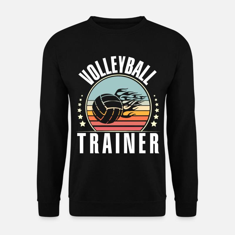 Volleyball Trainer - Unisex Pullover - Schwarz
