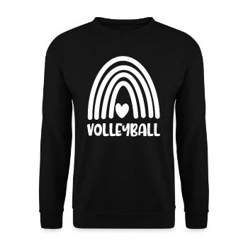 Volleyball - Unisex Sweatshirt - black - Front - Alina (178cm) & Michal (187cm)