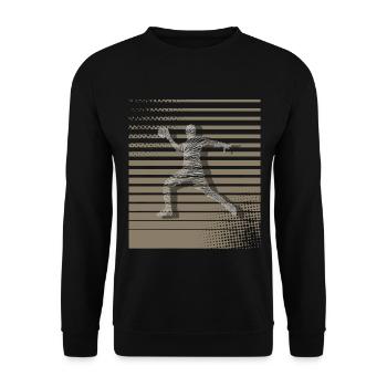 Handball Handballer - Unisex Pullover - Schwarz - Vorne - Alina (178cm) & Michal (187cm)