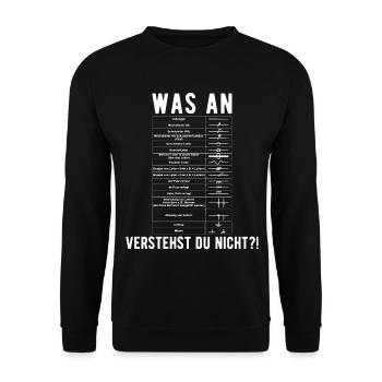 Elektroinstallateur Elektrotechnik Elektromeister - Unisex Pullover - Schwarz - Vorne - Alina (178cm) & Michal (187cm)