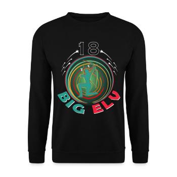 18 Jahre Elfen Geburtstag Fantasie - Unisex Pullover - Schwarz - Vorne - Alina (178cm) & Michal (187cm)