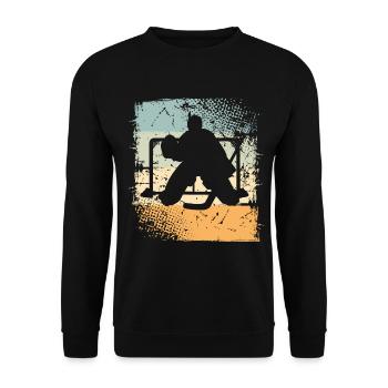 Eishockey Hockey sur glace - Sweat-shirt Unisexe - noir - Devant - Alina (178cm) & Michal (187cm)