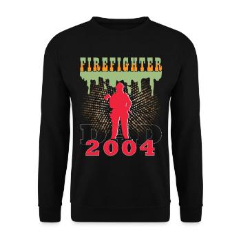 2004 Jahrgang feuerwehrmann Vater Geburtstag - Unisex Pullover - Schwarz - Vorne - Alina (178cm) & Michal (187cm)