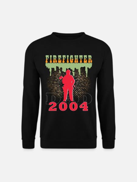 2004 Jahrgang feuerwehrmann Vater Geburtstag - Unisex Pullover - Schwarz