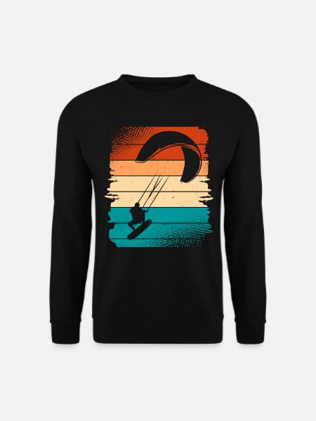Kitesurfer Kiteboard Kitesurfen Kitesurf - Unisex Pullover - Schwarz