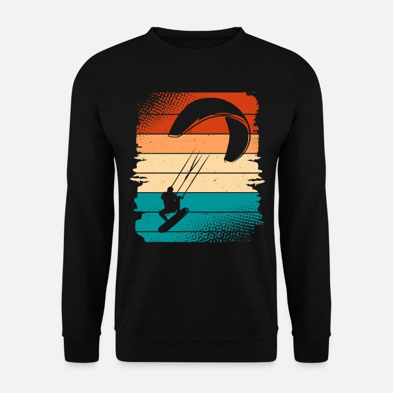 Kitesurfer Kiteboard Kitesurfen Kitesurf - Unisex Pullover - Schwarz