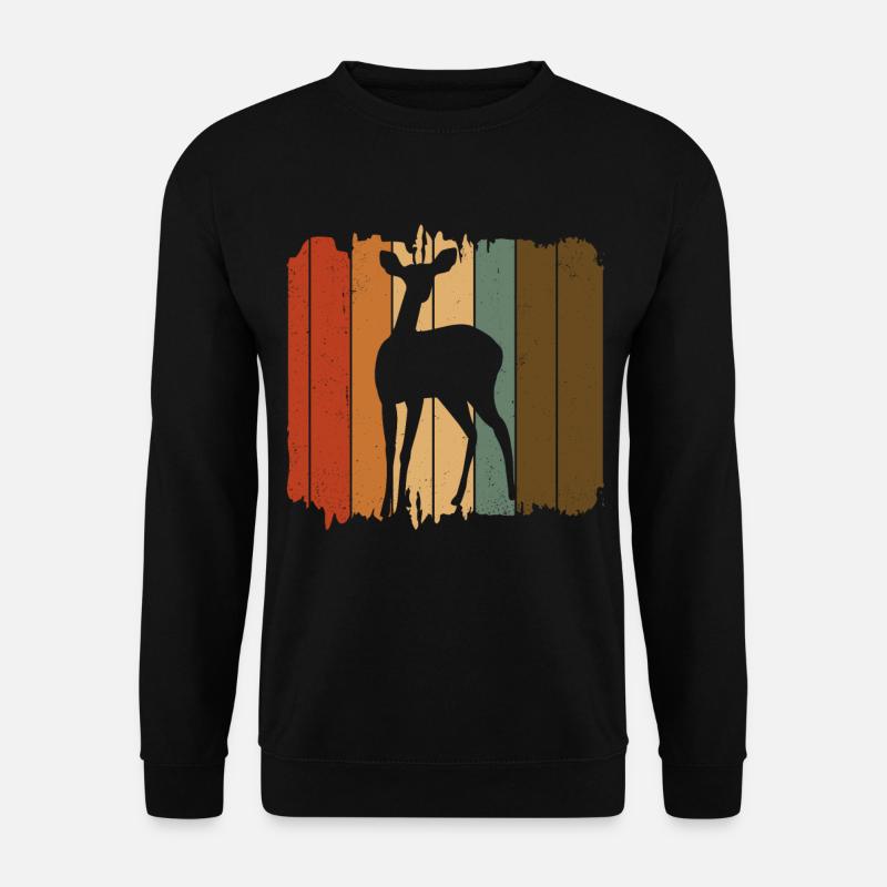 Reh - Unisex Pullover - Schwarz