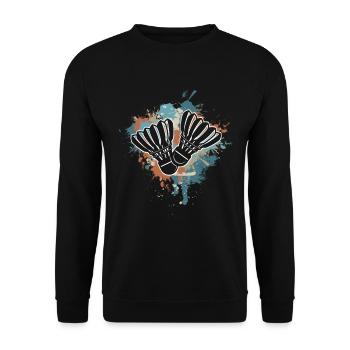 Badminton - Unisex Pullover - Schwarz - Vorne - Alina (178cm) & Michal (187cm)