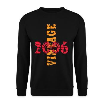 Jahrgang 17. Geburtstag 2006 Sportgeschenk - Unisex Pullover - Schwarz - Vorne - Alina (178cm) & Michal (187cm)