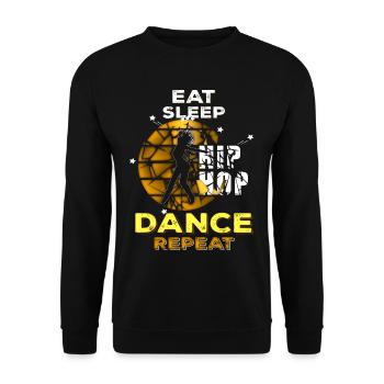 Tänzerin Bgirl Oldschool Hip Hop - Unisex Pullover - Schwarz - Vorne - Alina (178cm) & Michal (187cm)
