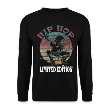 Tänzer Breakdance Bboy Oldschool - Unisex Pullover - Schwarz - Vorne - Alina (178cm) & Michal (187cm)