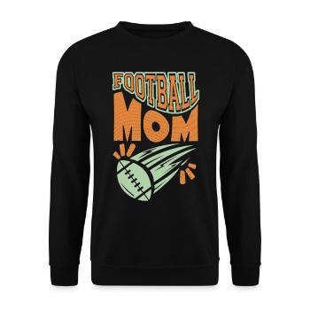 Football américain, football-maman, disant - Sweat-shirt Unisexe - noir - Devant - Alina (178cm) & Michal (187cm)