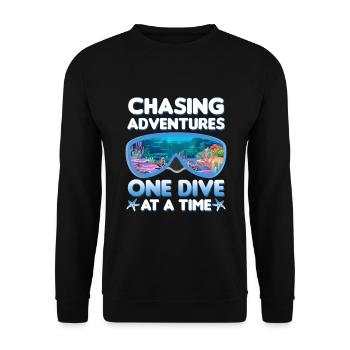 Plongée en mer | Idée cadeau Instructor Diver - Sweat-shirt Unisexe - noir - Devant - Alina (178cm) & Michal (187cm)