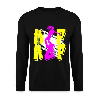 Hip Hop Dance - Unisex Pullover - Schwarz - Vorne - Alina (178cm) & Michal (187cm)