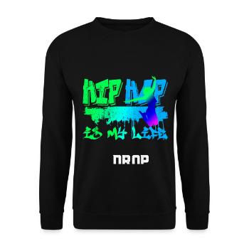 Tänzer Breakdance Bboy Oldschool - Unisex Pullover - Schwarz - Vorne - Alina (178cm) & Michal (187cm)