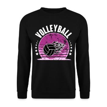 Volley-ball - Sweat-shirt Unisexe - noir - Devant - Alina (178cm) & Michal (187cm)