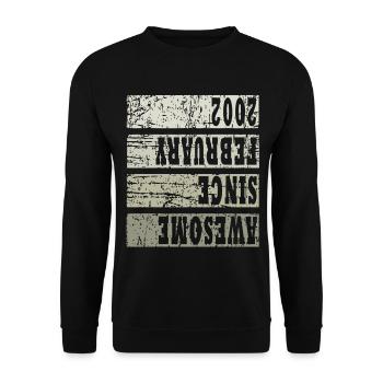 2002 In February Vintage - Unisex Sweatshirt - black - Front - Alina (178cm) & Michal (187cm)