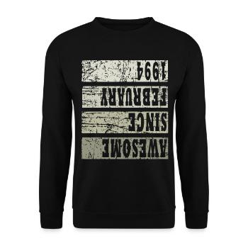 1994 In February Vintage - Unisex Sweatshirt - black - Front - Alina (178cm) & Michal (187cm)