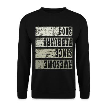 2004 En février Millésime - Sweat-shirt Unisexe - noir - Devant - Alina (178cm) & Michal (187cm)