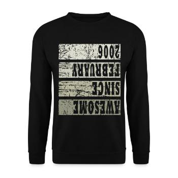 2006 In February Vintage - Unisex Sweatshirt - black - Front - Alina (178cm) & Michal (187cm)