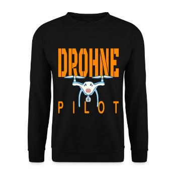 Gift idea drone pilots - Unisex Sweatshirt - black - Front - Alina (178cm) & Michal (187cm)