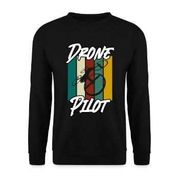 Drone Flying Quadcopter - Sweat-shirt Unisexe - noir - Devant - Alina (178cm) & Michal (187cm)