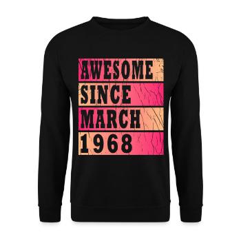 Lucky Ones were born in 1968 Tee St. Patrick's - Unisex Sweatshirt - black - Front - Alina (178cm) & Michal (187cm)