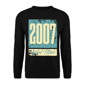 2007 Anniversaire de naissance Année de naissance - Sweat-shirt Unisexe - noir - Devant - Alina (178cm) & Michal (187cm)