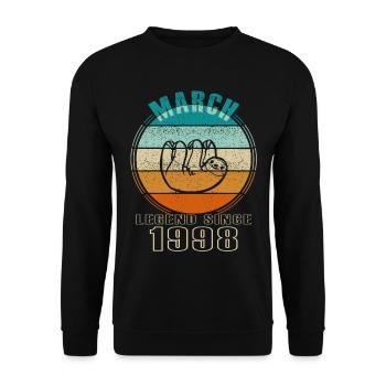 Mars 1998 | Mars 1998 Anniversaire 1998 - Sweat-shirt Unisexe - noir - Devant - Alina (178cm) & Michal (187cm)