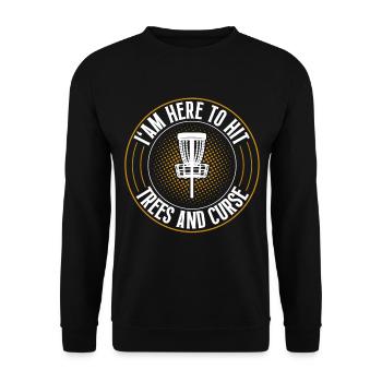 Discgolf Disc Golf - Unisex Sweatshirt - black - Front - Alina (178cm) & Michal (187cm)