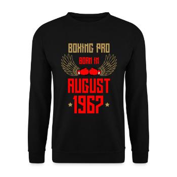 Boxe boxeuse Août 1967 - Sweat-shirt Unisexe - noir - Devant - Alina (178cm) & Michal (187cm)