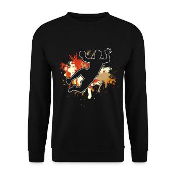 Handball Handballer - Unisex Pullover - Schwarz - Vorne - Alina (178cm) & Michal (187cm)
