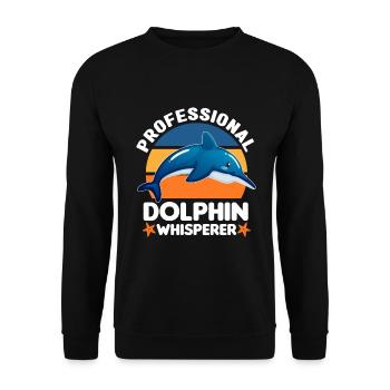 Meeresbiologie | Meeresbiologe Cetologie Geschenke - Unisex Pullover - Schwarz - Vorne - Alina (178cm) & Michal (187cm)