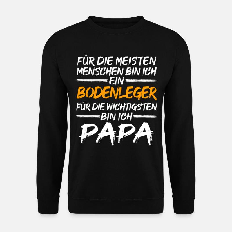 Bodenleger Handwerker Fliesenleger Geschenkidee - Unisex Pullover - Schwarz