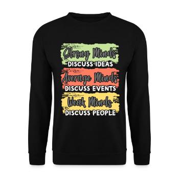 Le succès est un voyage, pas une motivation d’objectif - Sweat-shirt Unisexe - noir - Devant - Alina (178cm) & Michal (187cm)