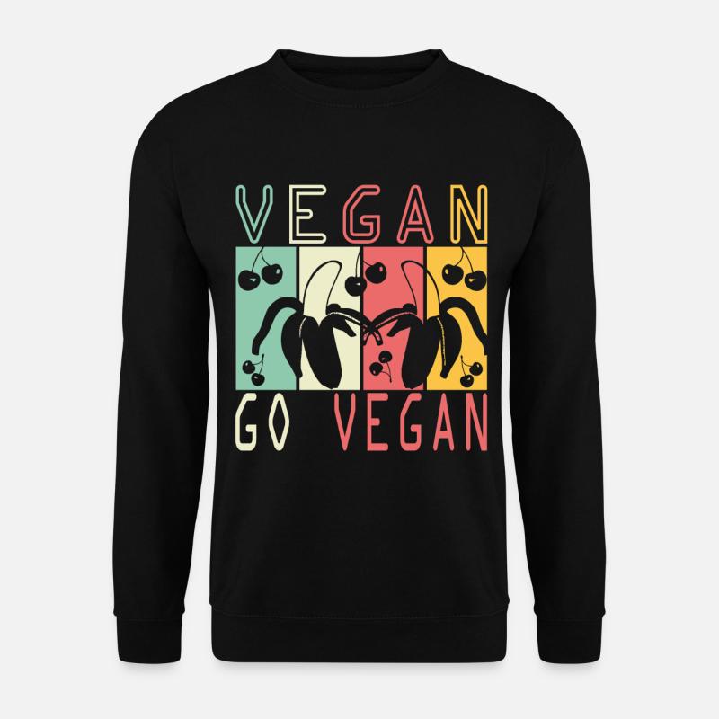 Dicton végétalien - Sweat-shirt Unisexe - noir