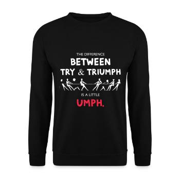 Born Entrepreneur Entrepreneur Maker Designs - Unisex Sweatshirt - black - Front - Alina (178cm) & Michal (187cm)
