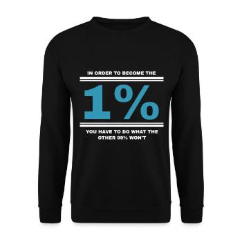 Le vrai don du capitalisme capitaliste - Sweat-shirt Unisexe - noir - Devant - Alina (178cm) & Michal (187cm)