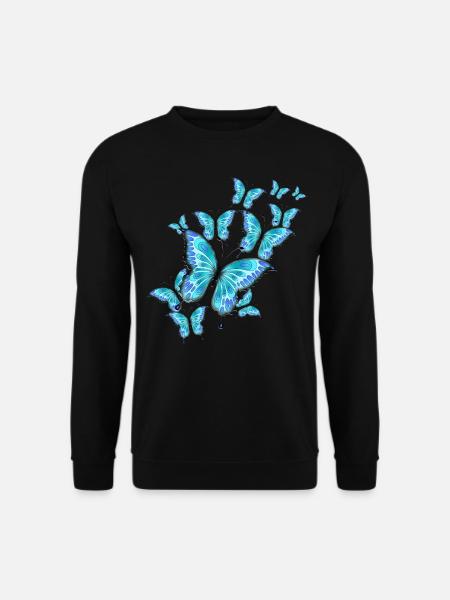 Papillons - Sweat-shirt Unisexe - noir