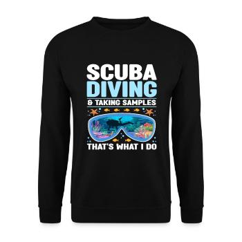 Dictons des biologistes marins | Cadeaux de biologie marine - Sweat-shirt Unisexe - noir - Devant - Alina (178cm) & Michal (187cm)