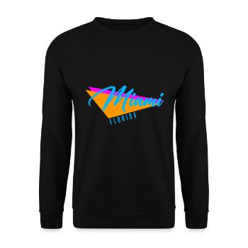 Miami Beach Florida - Unisex Sweatshirt - black - Front - Alina (178cm) & Michal (187cm)
