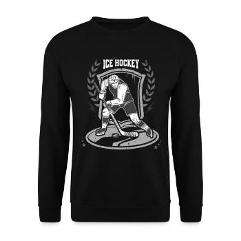 Eishockey Hockey sur glace - Sweat-shirt Unisexe - noir - Devant - Alina (178cm) & Michal (187cm)