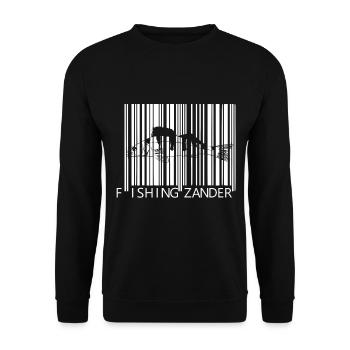 Zander - Zander fishing - Unisex Sweatshirt - black - Front - Alina (178cm) & Michal (187cm)