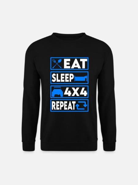 Offroad Fahrzeug Allrad 4x4 - Unisex Pullover - Schwarz