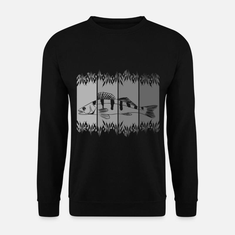 Zander Angeln Angler Zanderangeln - Unisex Pullover - Schwarz
