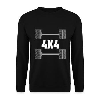 Off-road vehicle gift off-road vehicle - Unisex Sweatshirt - black - Front - Alina (178cm) & Michal (187cm)