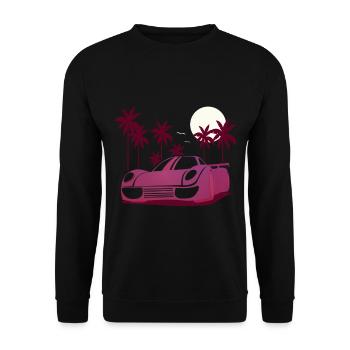 Autorennen - Rennwagen - Sportwagen - Unisex Pullover - Schwarz - Vorne - Alina (178cm) & Michal (187cm)